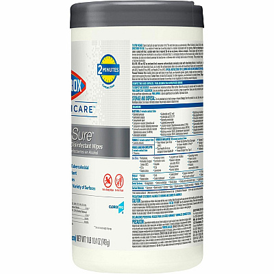 Clorox Healthcare VersaSure Cleaner Disinfectant Wipes (CLO31757EA)