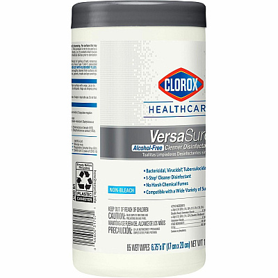 Clorox Healthcare VersaSure Cleaner Disinfectant Wipes (CLO31757EA)