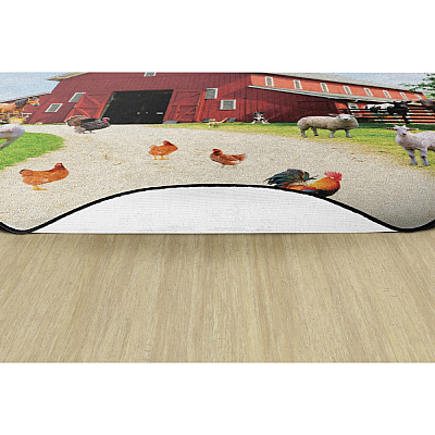 Flagship Carpets Barn Animals Classroom Rug (FA100427FS)