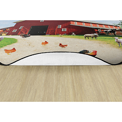Flagship Carpets Barn Animals Classroom Rug (FA100471FS)