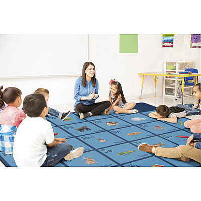 Flagship Carpets See My Alphabet Classroom Rug (FA101858FS)