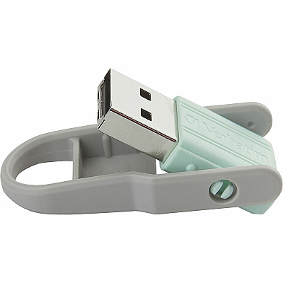 Verbatim 32GB Store 'n' Flip USB Flash Drive - 2pk - Blue, Mint (70061)