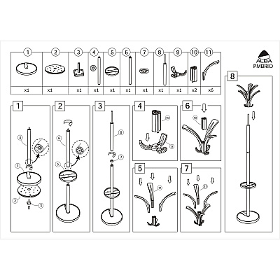 Alba Coat Stand (ABAPMBRION)