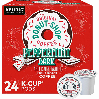 The Original Donut Shop K-Cup Peppermint Bark Coffee (GMT7428)