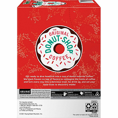 The Original Donut Shop K-Cup Peppermint Bark Coffee (GMT7428)