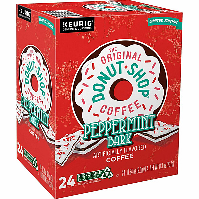 The Original Donut Shop K-Cup Peppermint Bark Coffee (GMT7428)