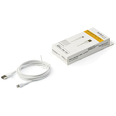 StarTech 6ft/2m Durable Usb-a To Lightning Cable (RUSBLTMM2M)