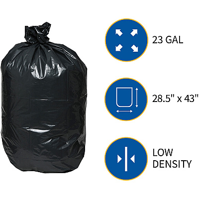 Genuine Joe Slim Jim 23-gallon Can Liners (GJO70057PL)