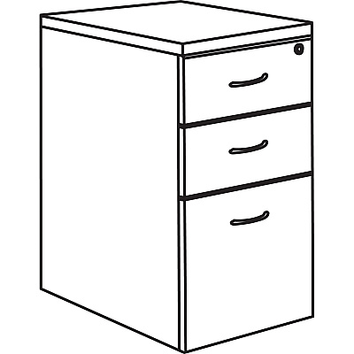 Lorell Essentials Series Box/Box/File Mobile File Cabinet (LLR69560)