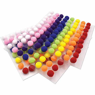 Creativity Street Peel-n-Stick Pom Pons (PACAC813001)