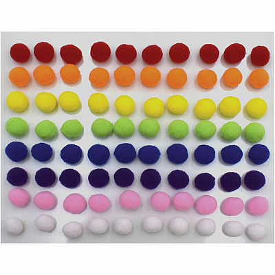 Creativity Street Peel-n-Stick Pom Pons (PACAC813001)