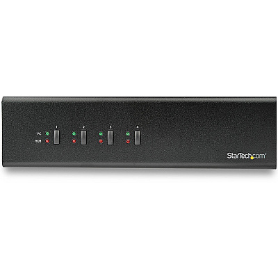 StarTech 4 Port Dual Monitor Dvi Kvm Switch 1440p (SV431DL2DU3A)