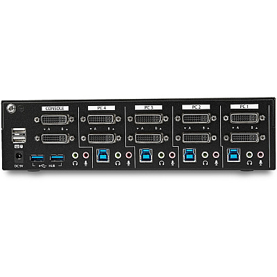 StarTech 4 Port Dual Monitor Dvi Kvm Switch 1440p (SV431DL2DU3A)