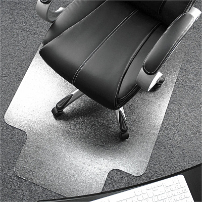 Floortex Polycarbonate Lipped Chair Mat for Carpets up to 1/2" - 35" x 47" (FC118923LR)