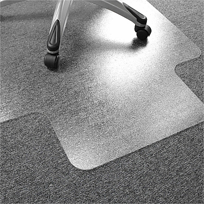 Floortex Polycarbonate Lipped Chair Mat for Carpets up to 1/2" - 35" x 47" (FC118923LR)