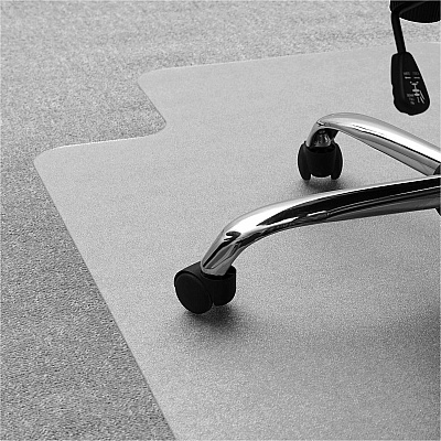 Floortex Polycarbonate Lipped Chair Mat for Carpets up to 1/2" - 35" x 47" (FC118923LR)