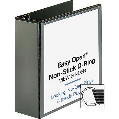 Business Source Locking D-Ring View Binder (BSN26964)
