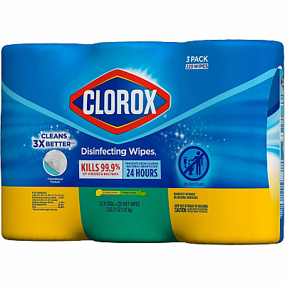 Clorox Disinfecting Bleach Free Cleaning Wipes Value Pack (CLO30208PL)