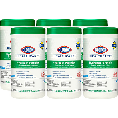 Clorox Healthcare Hydrogen Peroxide Cleaner Disinfectant Wipes (CLO30825CT)
