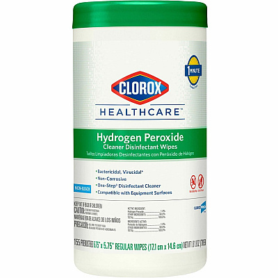Clorox Healthcare Hydrogen Peroxide Cleaner Disinfectant Wipes (CLO30825CT)