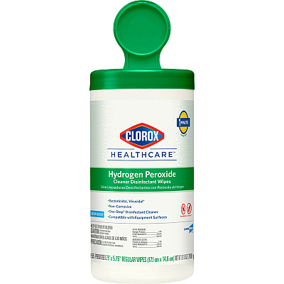 Clorox Healthcare Hydrogen Peroxide Cleaner Disinfectant Wipes (CLO30825PL)