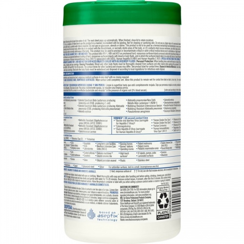 Clorox Healthcare Hydrogen Peroxide Cleaner Disinfectant Wipes (30825PL)