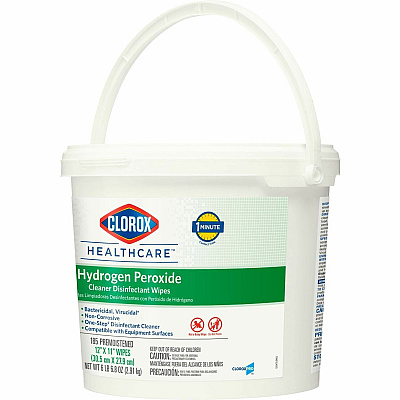 Clorox Healthcare Hydrogen Peroxide Cleaner Disinfectant Wipes (CLO30826PL)