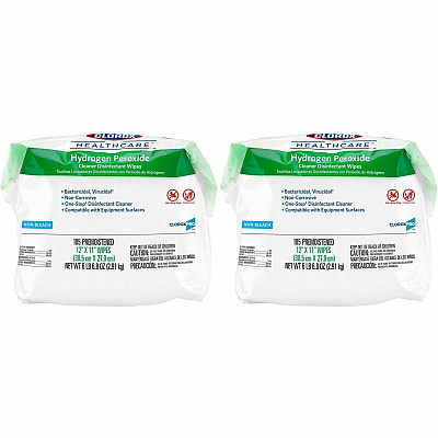 Clorox Healthcare Hydrogen Peroxide Cleaner Disinfectant Wipes (CLO30827CT)