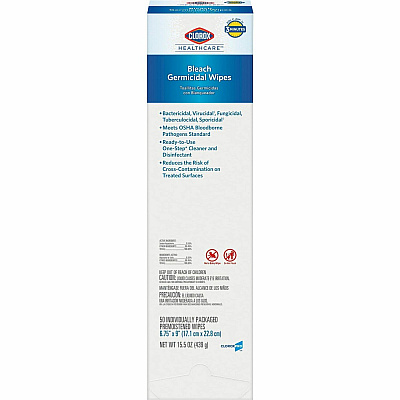 Clorox Healthcare Bleach Germicidal Wipes (CLO31424BD)
