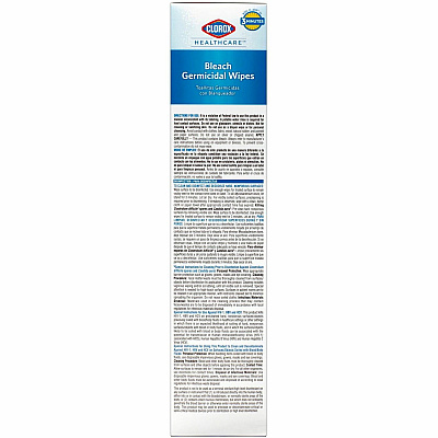 Clorox Healthcare Bleach Germicidal Wipes (CLO31424BD)