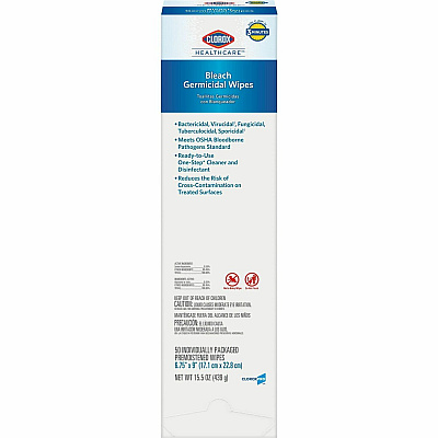 Clorox Healthcare Bleach Germicidal Wipes (CLO31424PL)