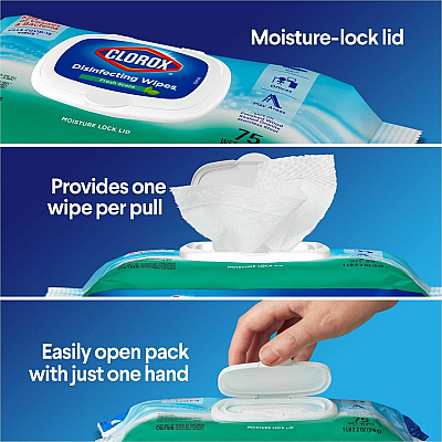 Clorox Bleach-free Disinfecting Cleaning Wipes (CLO31430BD)