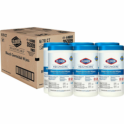 Clorox Healthcare Bleach Germicidal Wipes (CLO35309PL)