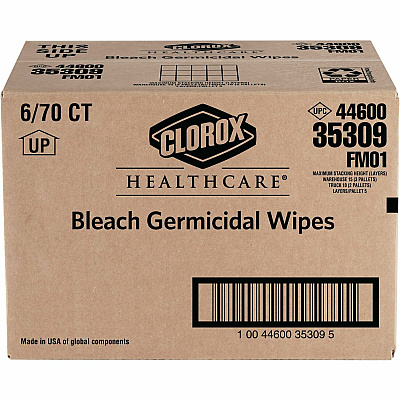 Clorox Healthcare Bleach Germicidal Wipes (CLO35309PL)