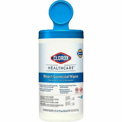 Clorox Healthcare Bleach Germicidal Wipes (CLO35309PL)