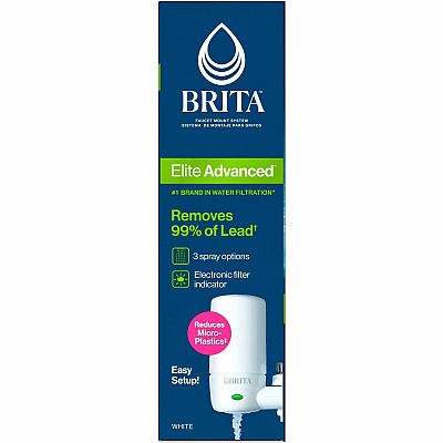 Brita Complete Water Faucet Filtration System with Light Indicator (CLO42201BD)