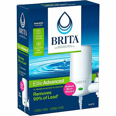 Brita Complete Water Faucet Filtration System with Light Indicator (CLO42201BD)