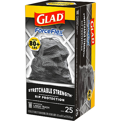Glad ForceFlexPlus Large Drawstring Trash Bags (CLO70359BD)