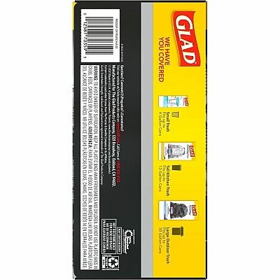 Glad ForceFlexPlus Large Drawstring Trash Bags (CLO70359BD)
