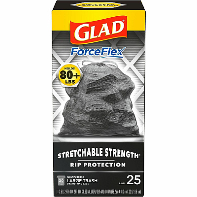 Glad ForceFlexPlus Large Drawstring Trash Bags (CLO70359PL)