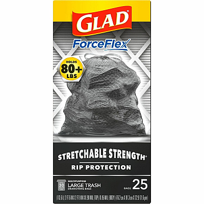 Glad ForceFlexPlus Large Drawstring Trash Bags (CLO70359PL)
