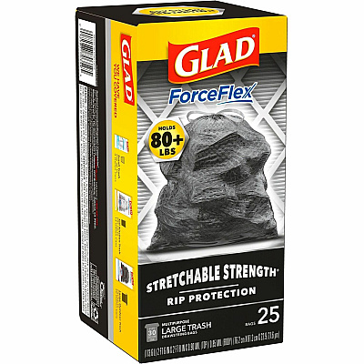 Glad ForceFlexPlus Large Drawstring Trash Bags (CLO70359PL)