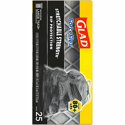 Glad ForceFlexPlus Large Drawstring Trash Bags (CLO70359PL)