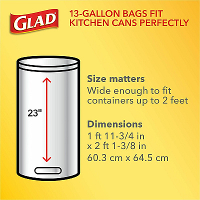 Glad ForceFlex Tall Kitchen Drawstring Trash Bags (CLO78362PL)