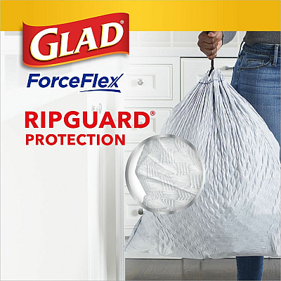 Glad ForceFlex Tall Kitchen Drawstring Trash Bags (CLO78564CT)