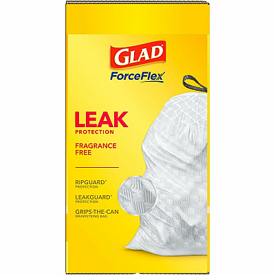 Glad ForceFlex Tall Kitchen Drawstring Trash Bags (CLO78564CT)