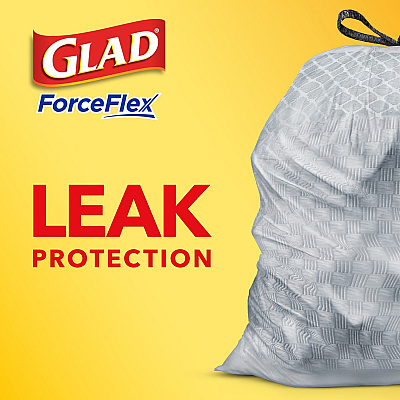 Glad ForceFlex Tall Kitchen Drawstring Trash Bags (CLO78899BD)