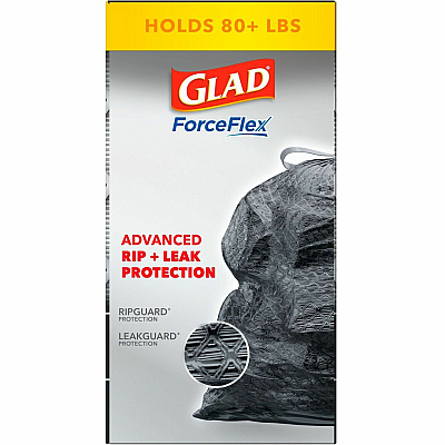 Glad ForceFlexPlus Drawstring Large Trash Bags (CLO78997BD)