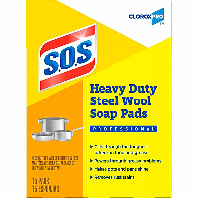 S.O.S... S.O.S.. Steal Wool Soap Pads (CLO88320BD)