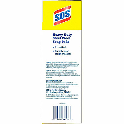 S.O.S... S.O.S.. Steal Wool Soap Pads (CLO88320BD)